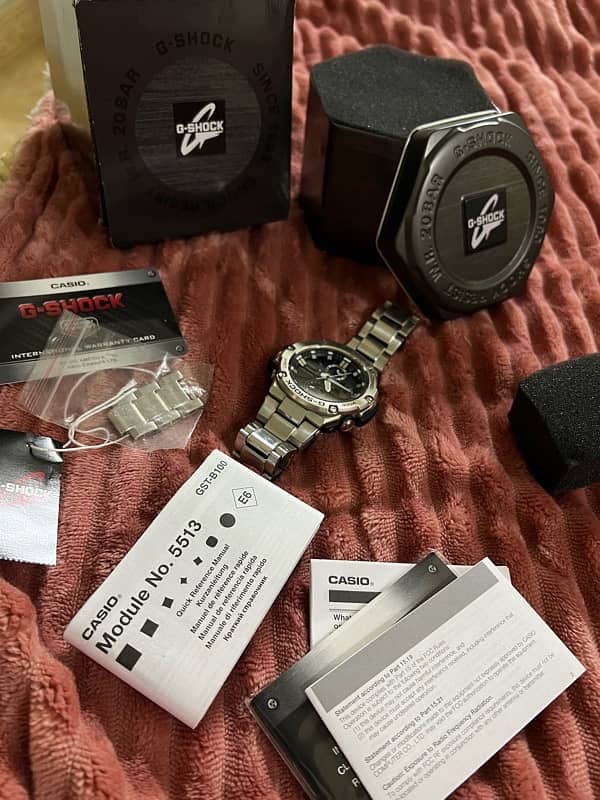 casio G shock g-steele branded bluetooth connectivity complete box 6