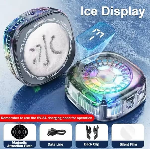 Cooling Fan for IOS Android Tablets Universal PUBG Game Cooler 3