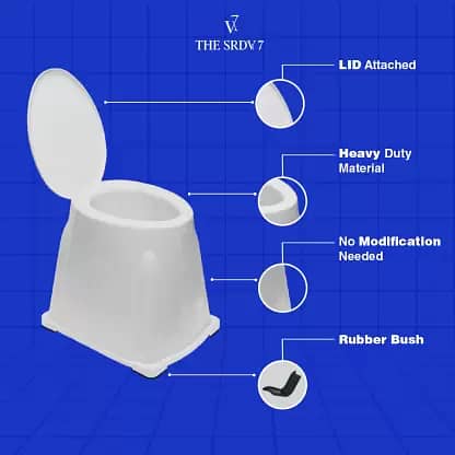 Heavy Duty Portable Indian Toilet Stool | Toilet / Commode Stool 3