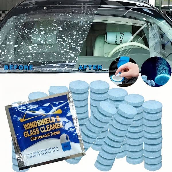 Kitchen/Home or Car Windshield Cleaning Water Dissolving Tablets 0