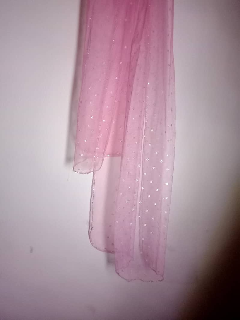 Long frock for 10 to 11 year old girl in grey and pink 7