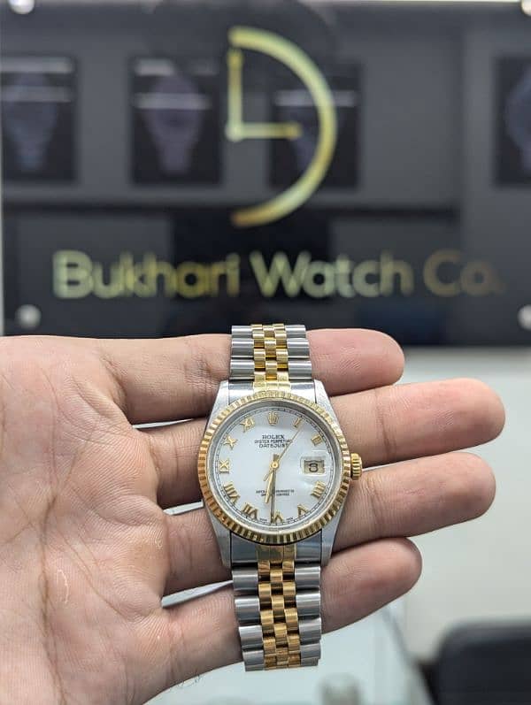 BUKHARI WATCH BUYER Rolex Date Just Omega Speed Master Cartier Longine 2