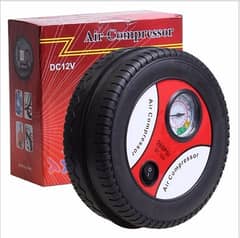 12v Auto Air  Pumps Tyre Shape 300 psi and 2in1 heater