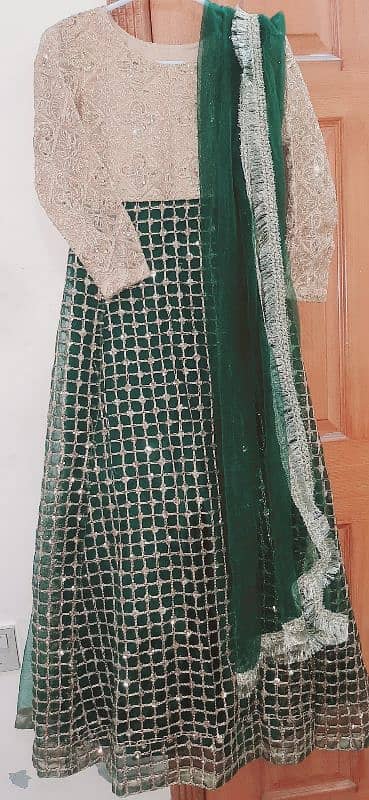 Green long Maxi for Weedings. 3