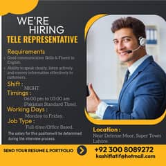 Call center jobs| jobs in Lahore| Tele Represent job| job available