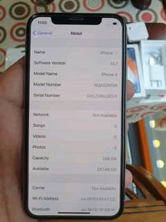 Apple iPhone x 256 GB for urgent sale 0326=7412726 My Whatsapp Number