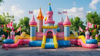 Jumping Castles|Jumping Slide|Obstacle Courses|Advertising Arch|Trampo