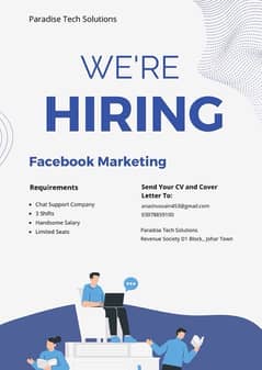 Facebook Marketing Job For Male in Lahore