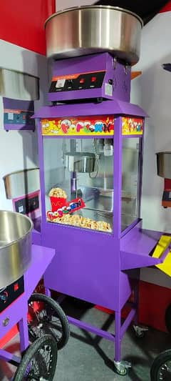 Cotton Candy pop corn Sharwama Counter with Fryer Grill hot plate Etc