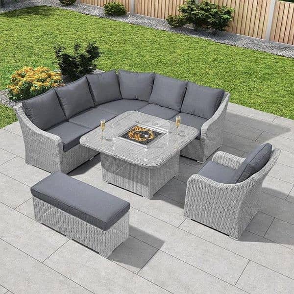 Garden chairs/rattan sofa sets/dining tables/UPVC outdoor furniture 4