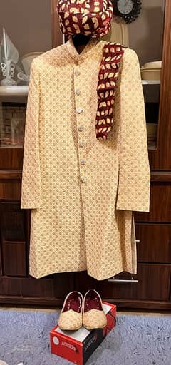 Sherwani With Khusa and Kula