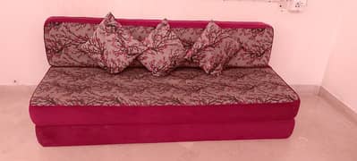 Sofa come Bed with cushions