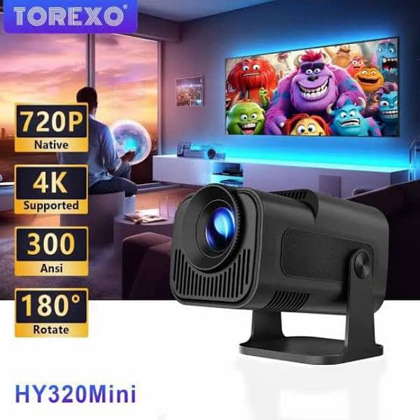 HG Premium WIFI Android Base HY320 Projector 3