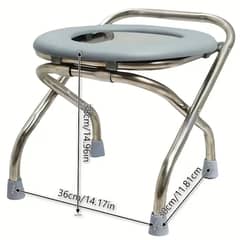 Commode Stool For Travelling | Stainless steel Commode Stool