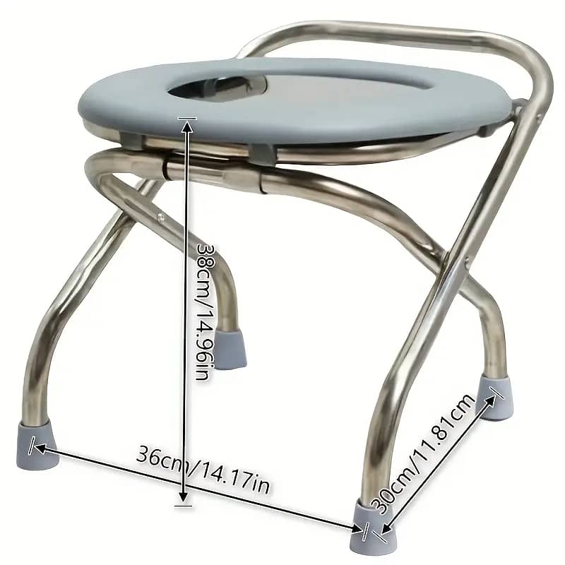 Commode Stool For Travelling | Stainless steel Commode Stool 0