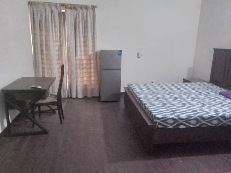 Full furnished brand new 1 bedroom ideal for bachelor in model Town H block for rent 0