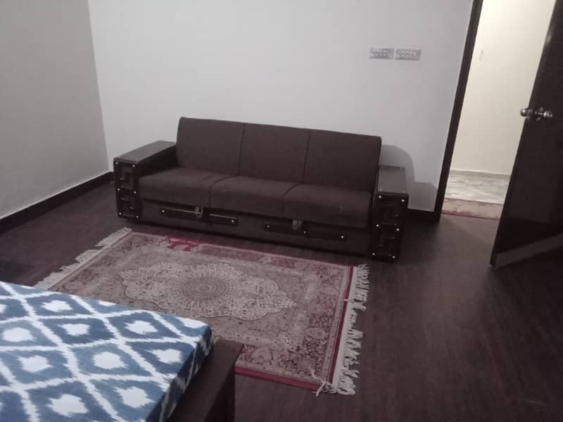 Full furnished brand new 1 bedroom ideal for bachelor in model Town H block for rent 1