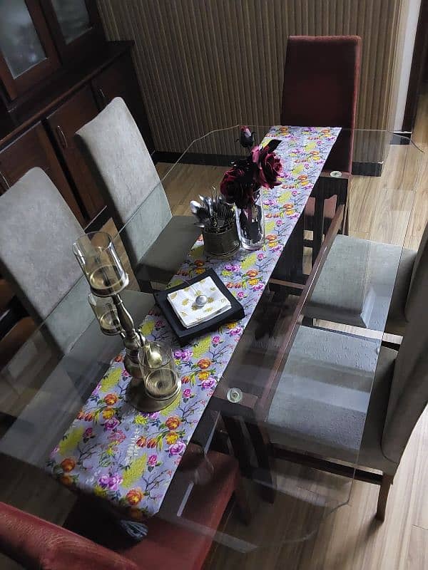 pure wooden dining table. 1