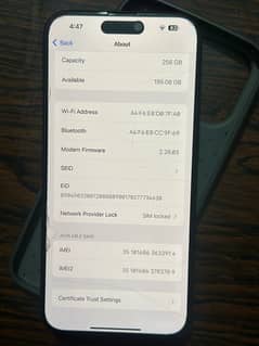 iPhone 16 pro max 256 gb JV non PTA