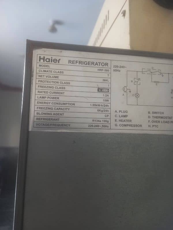 Haier Refrigerator 18 cubic 4