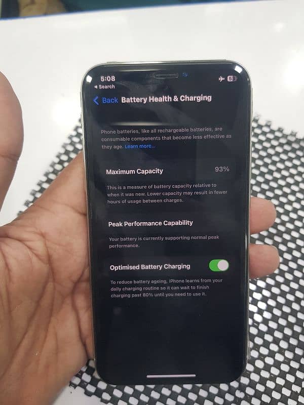 Iphone x 256 93Health good Condition 10/9 non pta 6