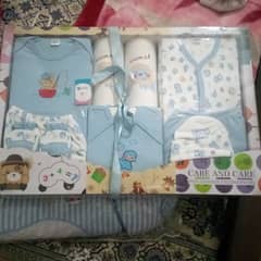 box pack new born boy gift along with baby bister