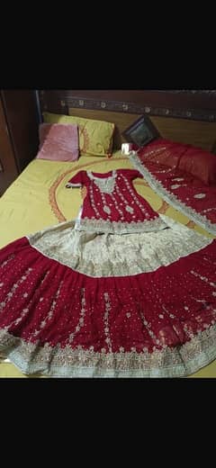 Barat lehnga Dress (just 1 Time Weared) New Condition