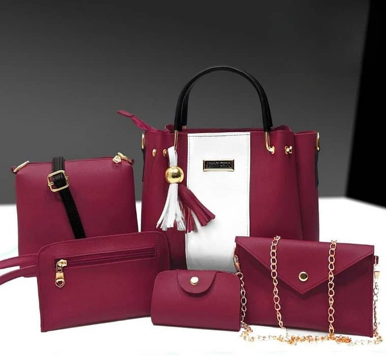 5 PC women handbag set 0