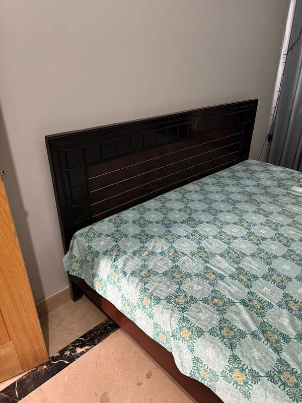 King Size Bed with study table for sale 0