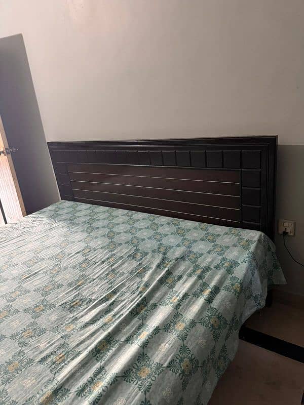 King Size Bed with study table for sale 4