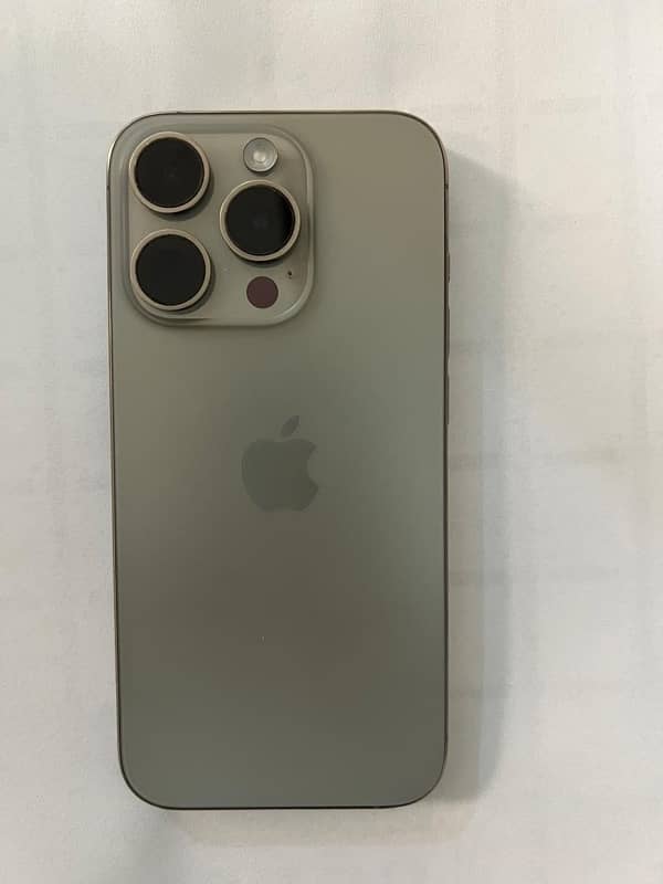 iPhone 15 Pro (Natural Titanium) PTA Approved Complete Box 1