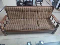 Used sofa set original hard wood with seats