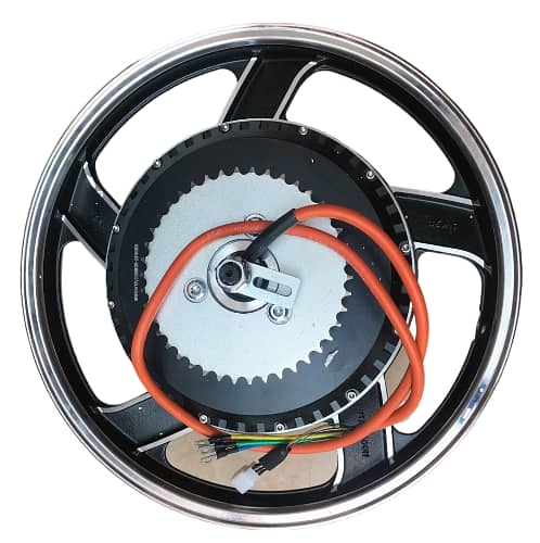 Alloy Rim BLDC Electric Bike Motor + Hybrid Sprocket + Disc Brake Kit 1