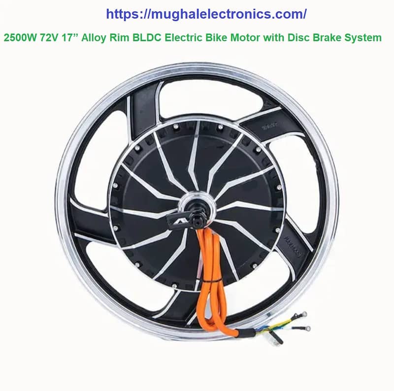 Alloy Rim BLDC Electric Bike Motor with Disc Brake System 1500W 0