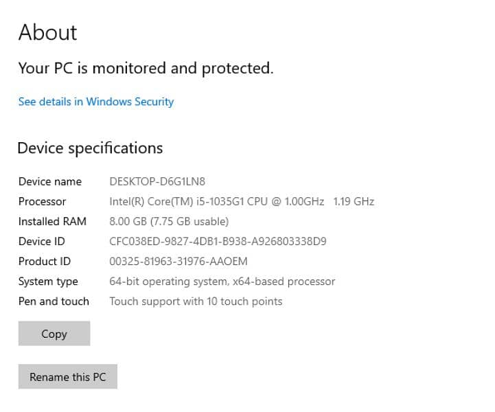 Lenovo IdeaPad  Core i5 10th Gen 0