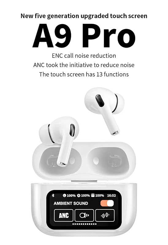 A9 pro touch screen airbuds 1