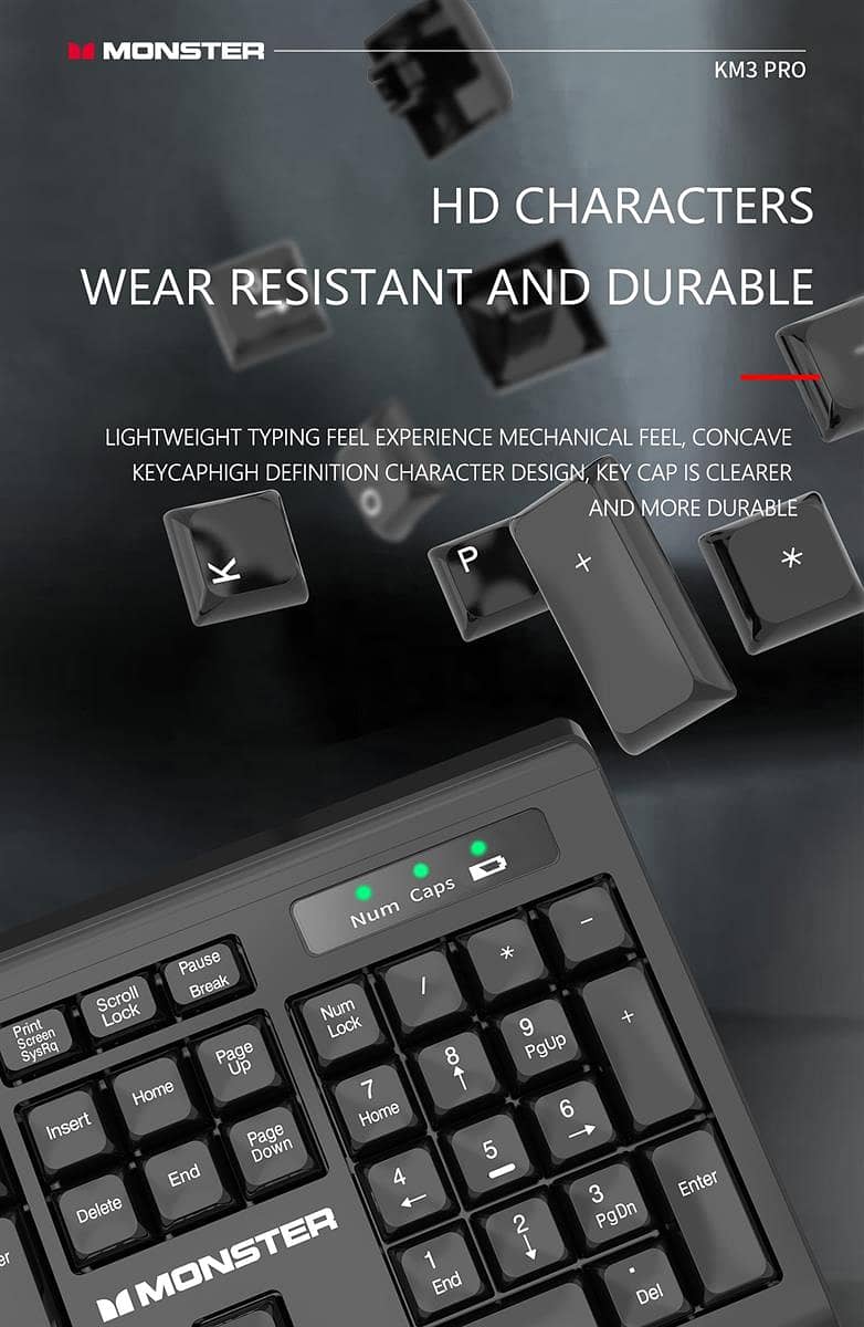 MONSTER AIRMARS KM3 PRO WIRELESS KEYBOARD & MOUSE 2