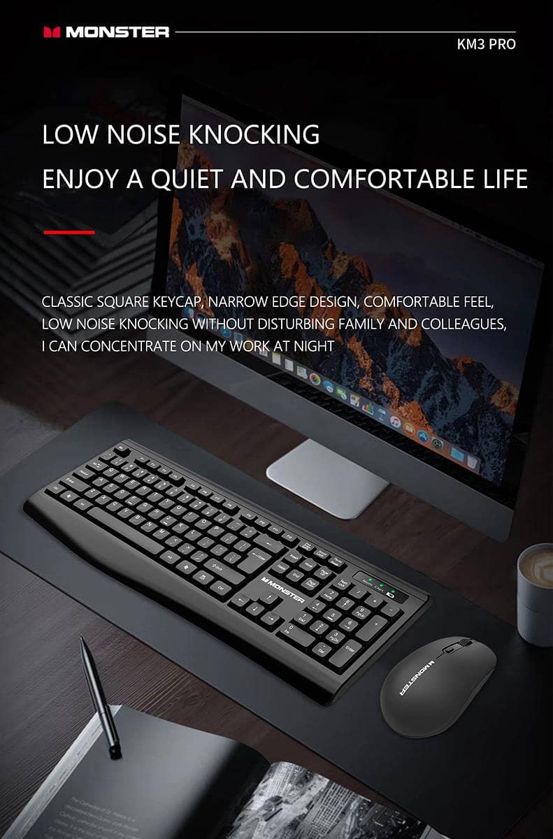 MONSTER AIRMARS KM3 PRO WIRELESS KEYBOARD & MOUSE 3