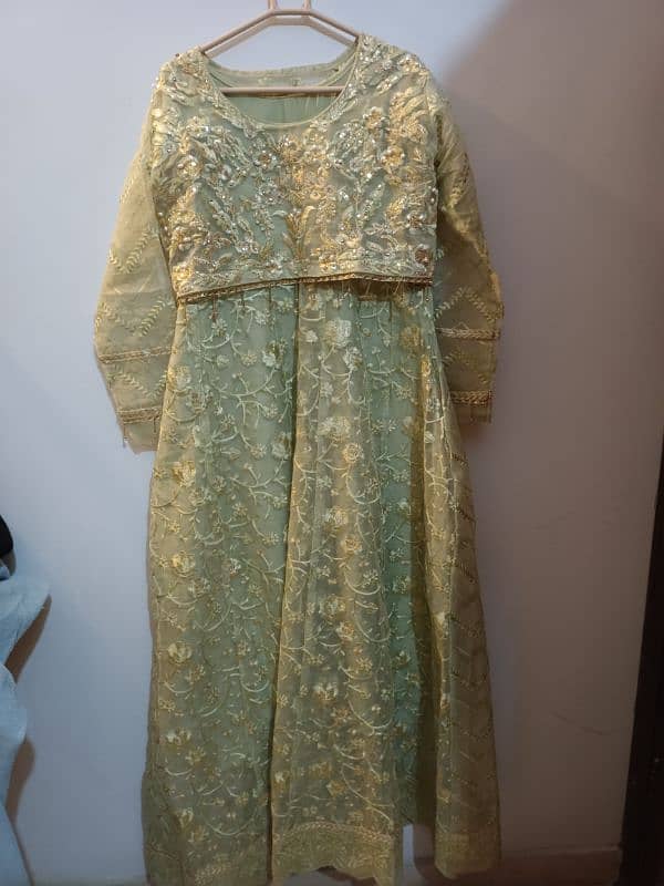 fully embroided frock 0