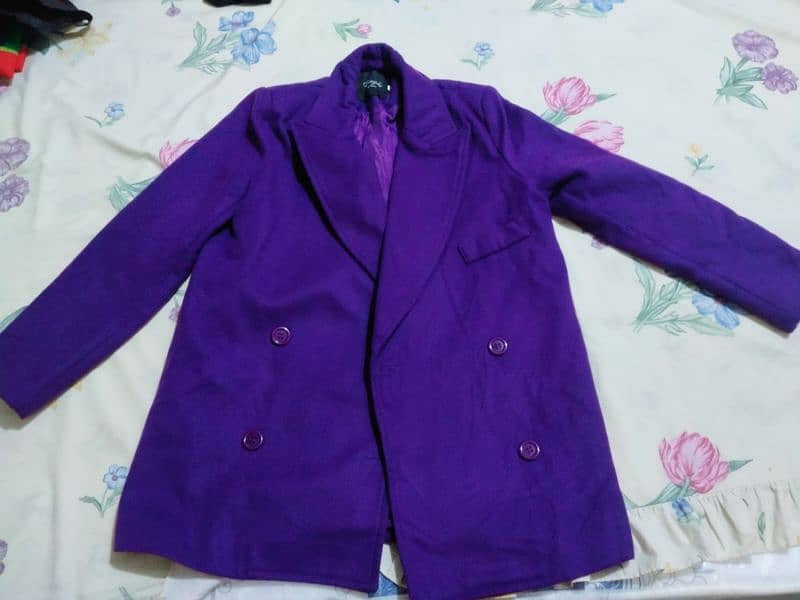 Ready to wear Coat for Women (Purple colour) Medium size 0