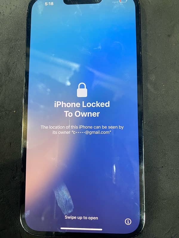 13pro max icloud lock black colour screen scratch 100%ok All origial 0