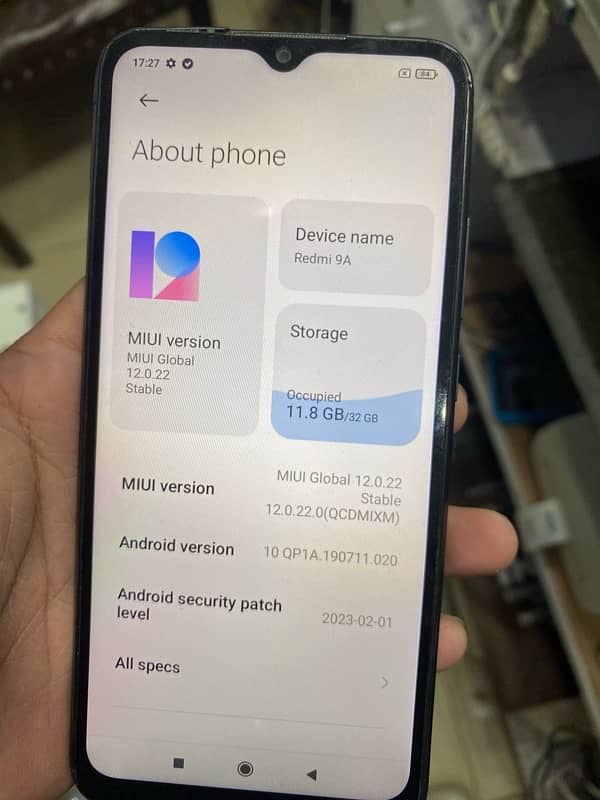 Redmi 9A pta approved 2/32 not any falut oky cell phone 03185918610 5