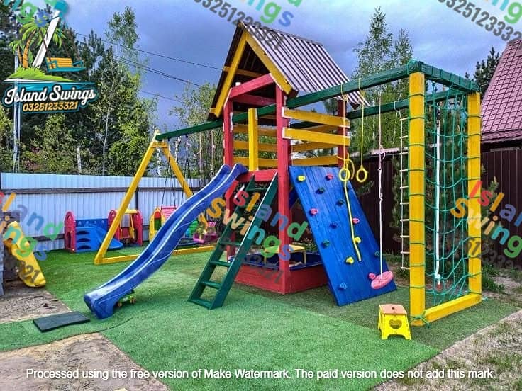 Kids Slides / Swings /Jhulay / Home Decore/ Playgroung /Outdoor Swing 10