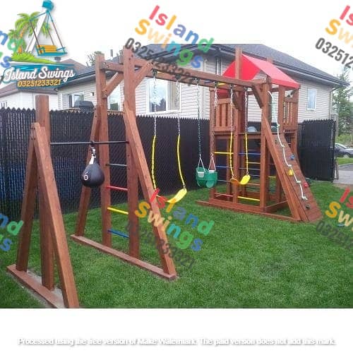 Kids Slides / Swings /Jhulay / Home Decore/ Playgroung /Outdoor Swing 13