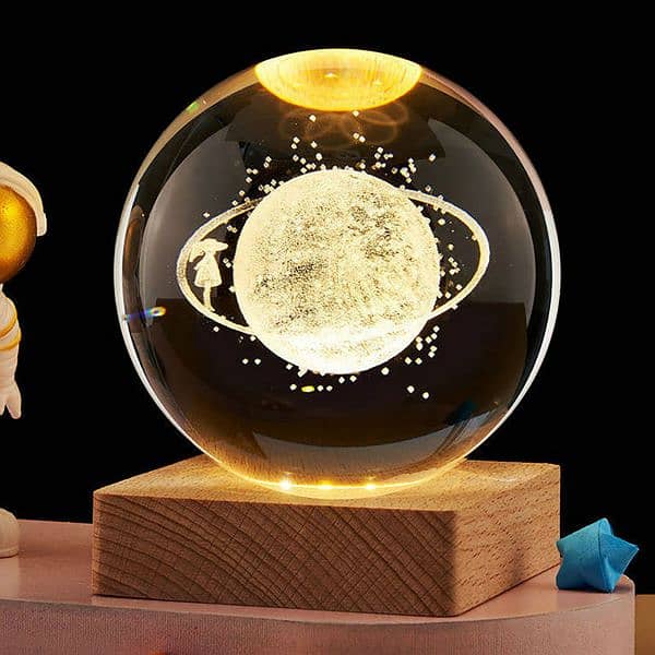 LE 3D Galaxy Crystal Ball Lamp 1