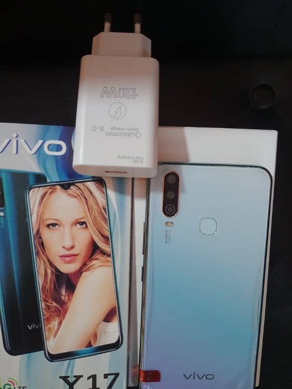 vivo y17 (8/256) ram full new with box and charger lush condition 1