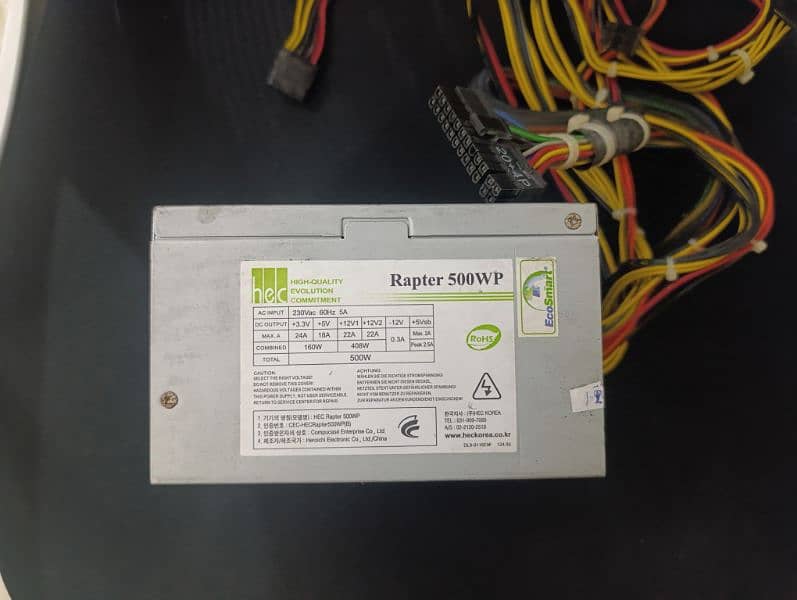 HEC Raptor 500WP Power Supply 0