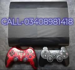 PS3 SUPER SLIM 500GB WITH 25 GAMES INSTALLED CALL-03408981418