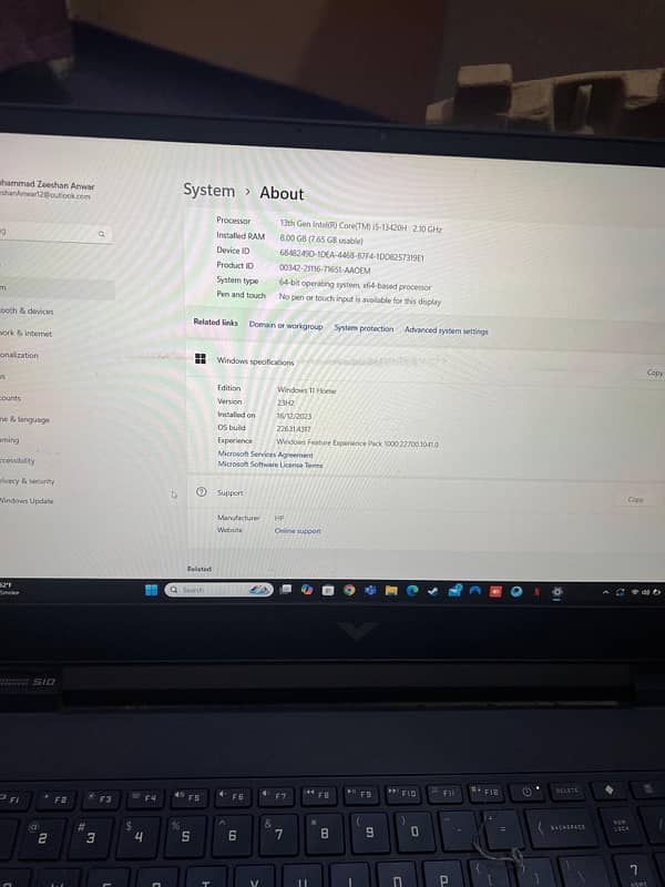 Hp Victus Gaming Laptop 15-falxxx 5