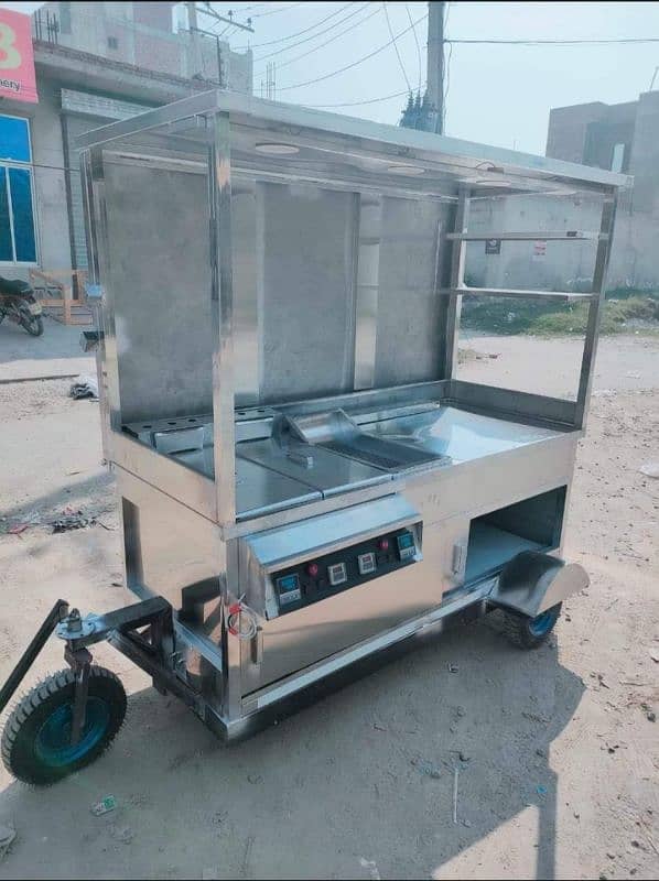 Fryer Hot plate with Working grill Dough Mixer Pizza Oven Fast foods 7